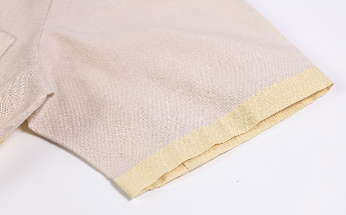 サマーシャツ（ベージュボーダーグラデーション / メンズ） 琉球織物 経浮花織 ファッション フォーマル カジュアル 冠婚葬祭 / 沖縄市 FABRIC SHOP MINAMI [BCCS006]