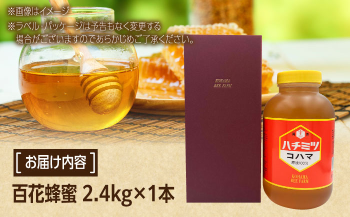 コハマのハチミツ 百花蜂蜜 2.4kg×1本 蜂蜜 はちみつ ハチミツ 国産 ギフト  沖縄市 / 農業生産法人株式会社小浜養蜂場 [BCAQ006] 