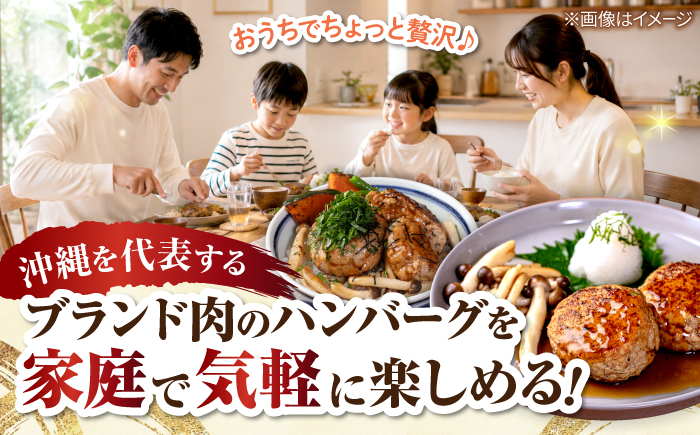 沖縄県産 あぐー豚 ハンバーグセット 400g (100g×4個) 豚 ハンバーグ 冷凍 ギフト お取り寄せ 沖縄市 / お肉屋本店 [BCAZ006]