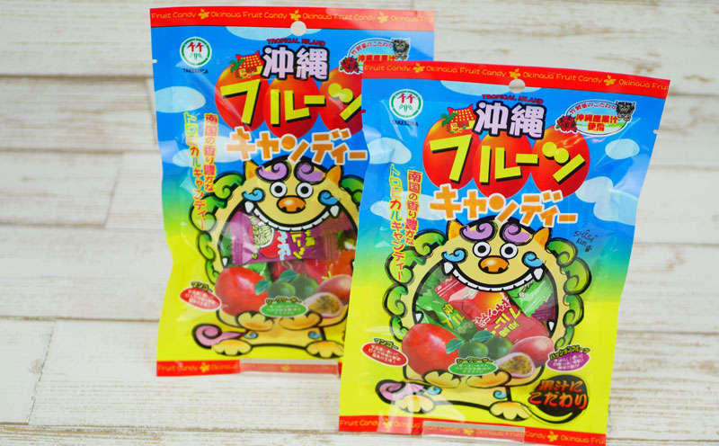 沖縄フルーツキャンディー　25袋【 食品 お菓子 菓子 駄菓子 飴 アメ あめ キャンディ フルーツ味 3種 マンゴー シークワーサー パッションフルーツ 個包装 おやつ 間食 イベント パーティ 粗品 プレゼント 贈答 贈り物 ギフト 沖縄 】