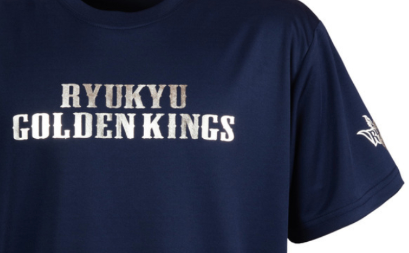 琉球ゴールデンキングス　KINGS テキストロゴドライ Tシャツ （XLサイズ） メンズ レディース 男女兼用 半袖 スポーツ ドライ バスケ バスケットボール トレーニング ランニング 運動 ジム ウェア ウエア tシャツ キングス 人気 おすすめ 沖縄県 沖縄