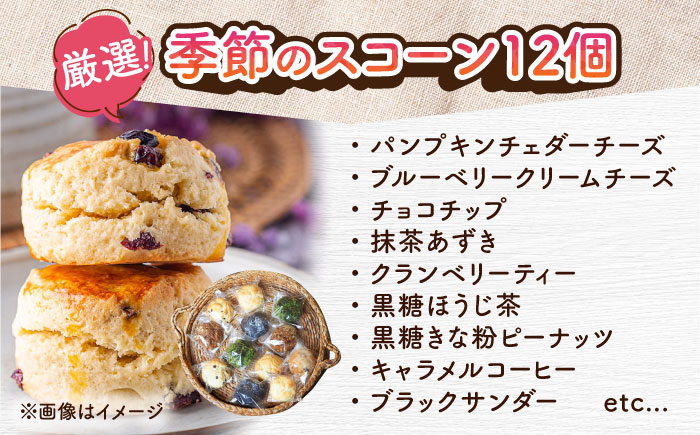 厳選おすすめ スコーン 12個セット 焼き菓子 焼菓子 お菓子 冷凍 個包装 沖縄市 / ZEBRA.Bagel [BCAE003]