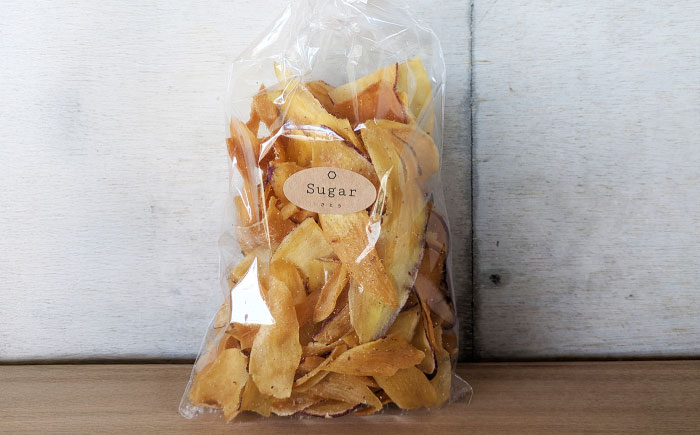 くくるばなのいもチップス：シナモン、シュガー、塩 芋チップス チップ 野菜チップス 沖縄市 / くくるばな [BCEP001]