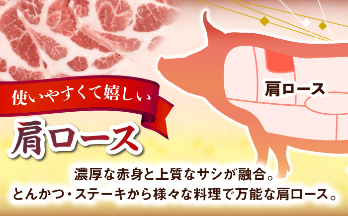 おにくの碧龍の「アグー豚肩ロース (ステーキ・とんかつ用) 500g (100g×5枚)」 豚肉 ステーキ ステーキ肉 とんかつ 小分け 冷凍 国産 沖縄県産 沖縄市 / おにくの碧龍 [BCEO004]