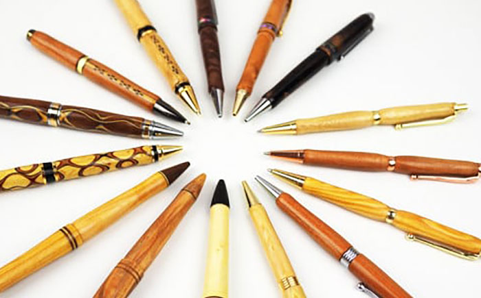 沖縄県産 木製ボールペン (インレイシリーズ / 1本) ボールペン 文房具 ギフト プレゼント おしゃれ 沖縄市 / かねせん工房 [BCBS003]