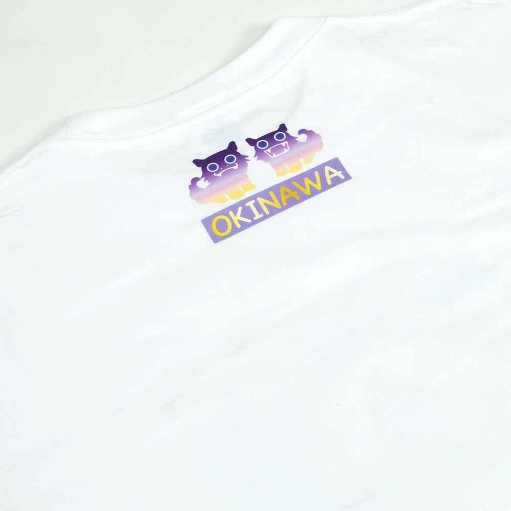 沖縄市 マンホールTシャツ エイ坊 (白 / XLサイズ) Tシャツ 半袖 キャラクター メンズ レディース 沖縄市 白色 沖縄市 / 株式会社TAK JAPAN [BCDK001-04]
