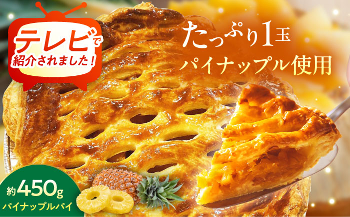 【TVで紹介！】オリジナル★パイナップルパイ (直径約18cm / 約450g) パイン アップルパイ お取り寄せ 絶品 ギフト  沖縄市 / 株式会社クロップ [BCCC001]