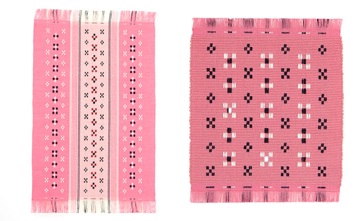 国指定伝統的工芸品 知花花織コースター 4枚＆ティーマット1枚セット コースター おしゃれ 雑貨 小物 インテリア 沖縄市 / 知花花織事業協同組合 [BCBW003]