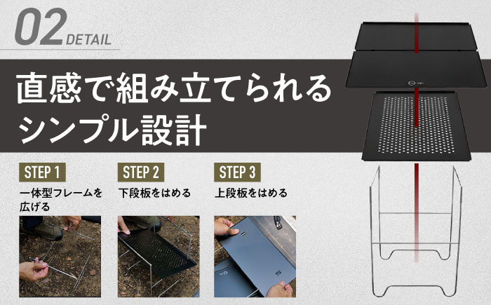 ZEN Camps Air-2 Table (ブラック) アウトドアテーブル キャンプテーブル 折りたたみ コンパクト おしゃれ 沖縄市 / 株式会社YOLO [BCAH002]