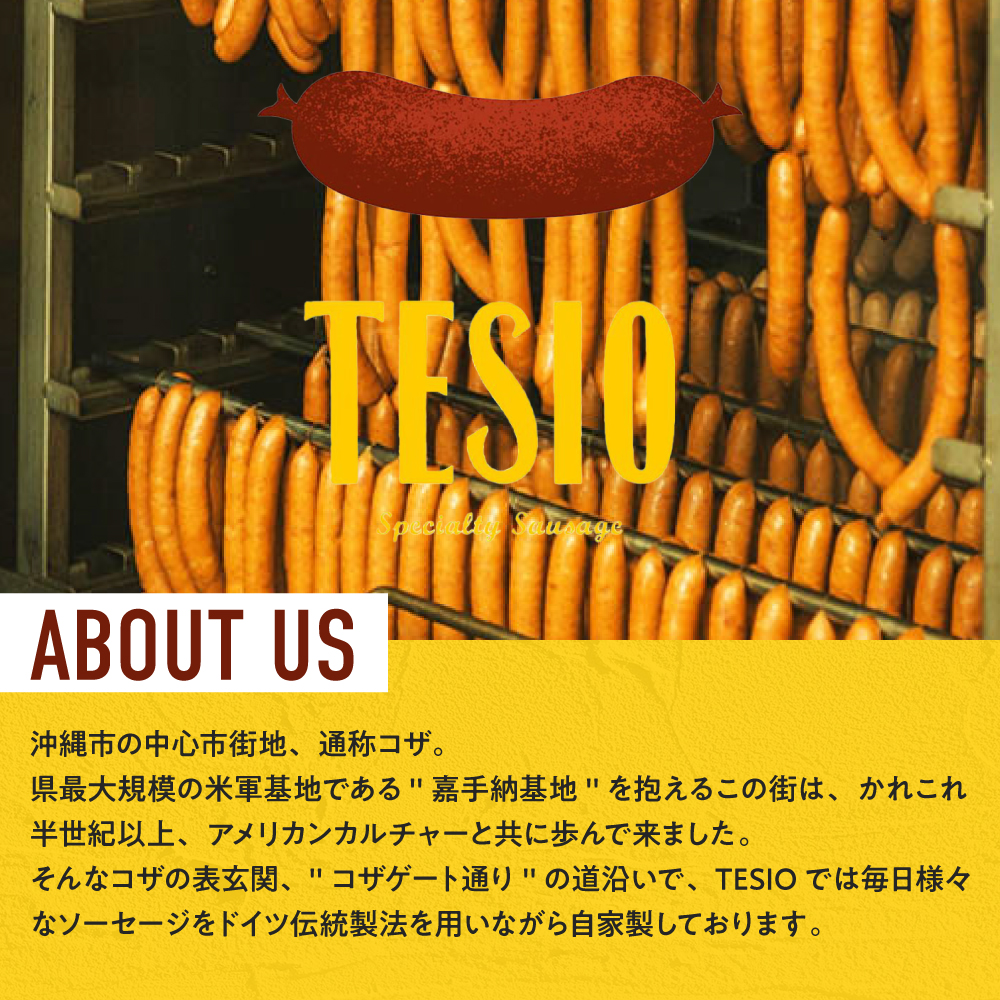 TESIOの自家製ハム＆ソーセージ 『手始めTESIOセット』 豚肉 ハム ソーセージ 小分け 真空パック 沖縄市 / TESIO [BCAD001]
