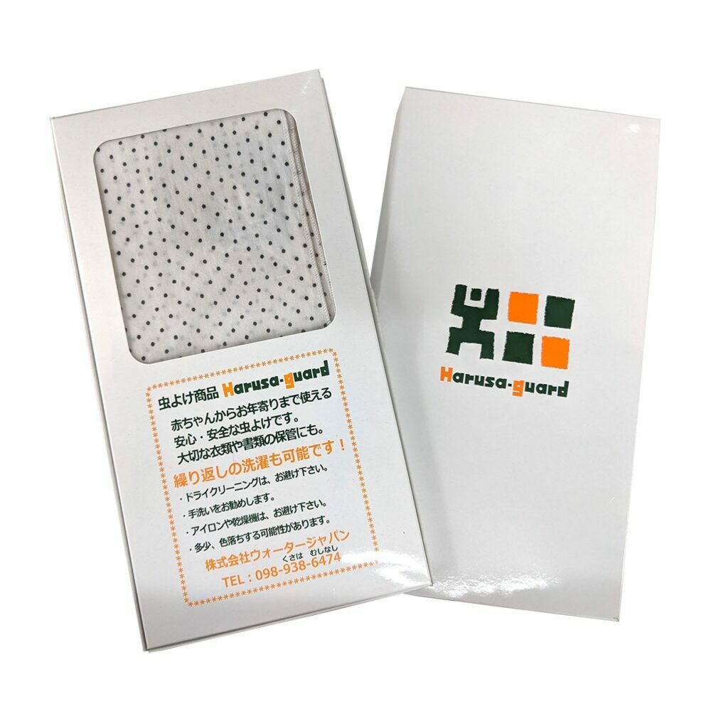 ハルサガード 虫よけ万能シート 1枚 (ドット柄) 虫除け 虫よけ 防虫 羽織り 風呂敷 沖縄市 / 株式会社ウォータージャパン [BCCP002]
