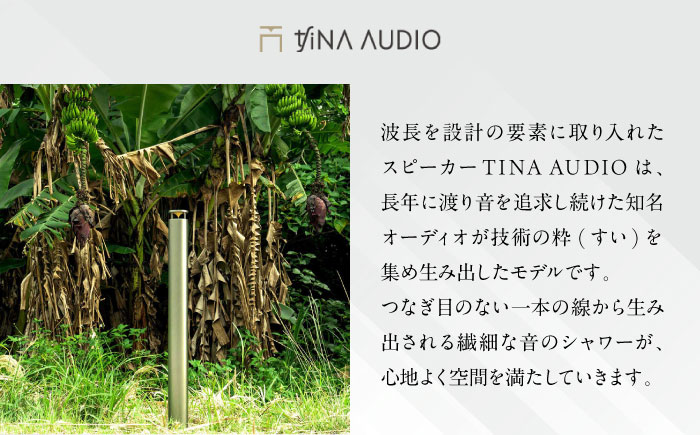 知名オーディオ TINA AUDIO 2.0 HIGH CLASS スピーカー＆アンプセット スピーカー サウンドバー 高音質 おすすめ おしゃれ 沖縄市 / 有限会社知名御多出横 [BCAB004]