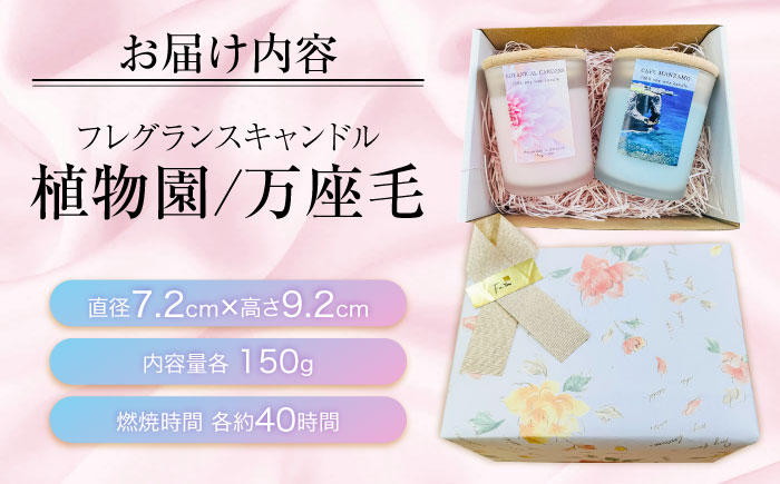 ふるさと納税限定 フレグランスキャンドル 『沖縄シリーズ』 2種セット (万座毛・植物園) キャンドル おしゃれ ルームフレグランス アロマキャンドル ギフト 沖縄市 / Earth & Pure [BCDJ012]