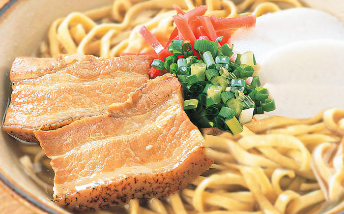 そば家鶴小 (ちるぐゎー) 沖縄そば 4食セット おきなわそば お土産 取り寄せグルメ おすすめ 沖縄市 / 株式会社キャプテンズフード [BCCG001]