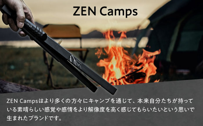 ZEN Camps 火バサミ兼トング (ブラック) 火バサミ 火ばさみ 焚き火 ロング トング ステンレス 沖縄市 / 株式会社YOLO [BCAH001]
