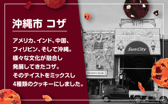 zazou KOZA COOKIES コザクッキー 1箱 (4種/計10枚) クッキー お菓子 詰め合わせ ギフト 個包装 沖縄市 / ZAZOU [BCCI001]