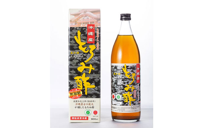 【全6回定期便】天然発酵クエン酸飲料 もろみ酢 900ml (無加糖) 無糖 健康飲料 健康食品 クエン酸 国産 沖縄市 / 新里酒造株式会社 [BCAS012]