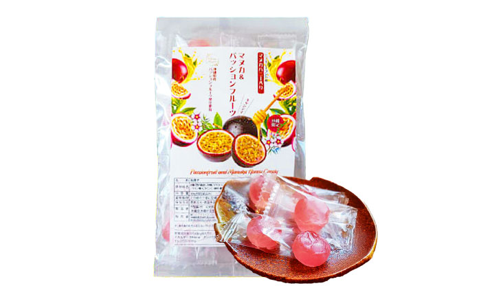マヌカ＆パッションフルーツキャンディ 50g あめ 飴 個包装 ギフト おやつ 沖縄市 / 株式会社Honey Fusion [BCDB003]