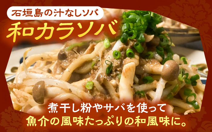 和カラソバ (4人前) 沖縄そば おきなわそば ご当地グルメ お土産 ギフト おすすめ  沖縄市 / みやんち STUDIO&COFFEE [BCCX008] 