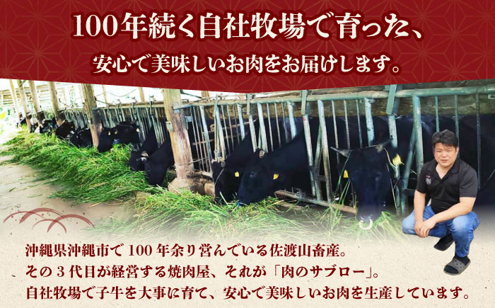 【全6回定期便】【厳選！おすすめ部位】沖縄和牛 佐渡山牛 焼肉用 500g 牛肉 焼肉 焼き肉 和牛 赤身 沖縄市 / 肉のサブロー [BCBC012]