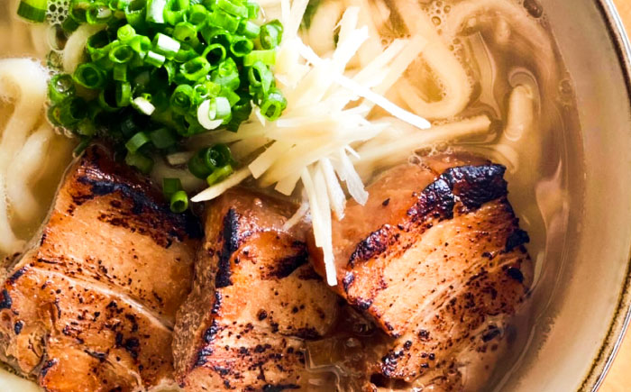 炙り三枚肉そば (4人前) 沖縄そば おきなわそば ご当地グルメ お土産 ギフト おすすめ  沖縄市 / みやんち STUDIO&COFFEE [BCCX004] 