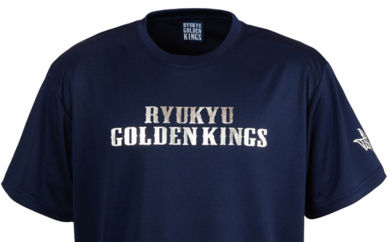 琉球ゴールデンキングス　KINGS テキストロゴドライ Tシャツ （Sサイズ） メンズ レディース 男女兼用 半袖 スポーツ ドライ バスケ バスケットボール トレーニング ランニング 運動 ジム ウェア ウエア tシャツ キングス 人気 おすすめ 沖縄県 沖縄