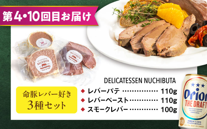 【全12回定期便】オリオンビール晩酌セット【沖縄市】TESIO だるまそば 豚々茶舗 DELICATESSEN NUCHIBUTA みやんちSTUDIO&COFFEE お肉屋本店 リカーショップコザ [BCZZ038]