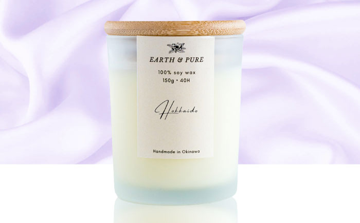 フレグランスキャンドル 『北海道』 キャンドル おしゃれ ルームフレグランス アロマキャンドル ギフト 沖縄市 / Earth & Pure [BCDJ005]