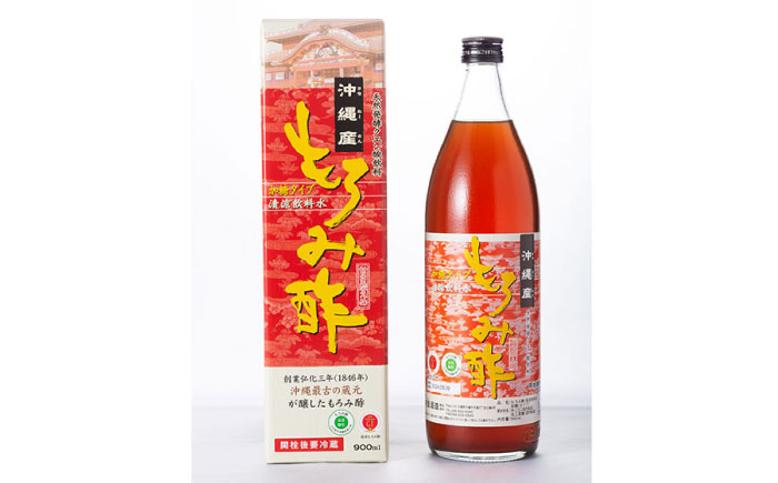【全6回定期便】天然発酵クエン酸飲料 もろみ酢 900ml (黒糖入り) 黒糖 健康飲料 健康食品 クエン酸 国産 沖縄市 / 新里酒造株式会社 [BCAS019]