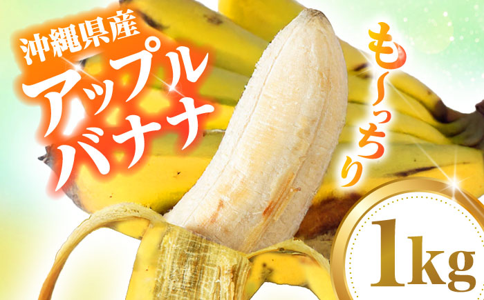 ムッチリ食感！沖縄県産アップルバナナ 1kg バナナ フルーツ 果物 無農薬 banana 沖縄市 / タカエス フルーツ＆ベジタブル [BCBH003]