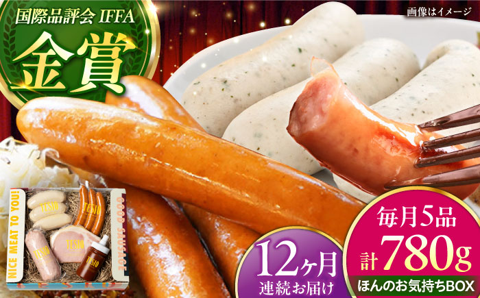 【全12回定期便】TESIOの自家製ハム＆ソーセージ 『ほんのお気持ちBOX』 豚肉 ハム ソーセージ 小分け 真空パック 沖縄市 / TESIO [BCAD012]