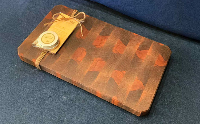 【木工房秀暖】沖縄県産木材100% カッティングボード (大) まな板 日本製 木製 キッチン用品 調理器具 沖縄市 / コザ工芸館ふんどぅ [BCAU025]