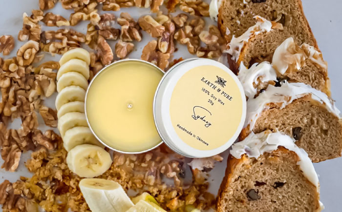 フレグランスキャンドル 『グルメシリーズ ミニキャンドルセット』 キャンドル おしゃれ ルームフレグランス アロマキャンドル ギフト 沖縄市 / Earth & Pure [BCDJ009]