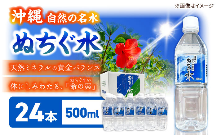 自然の名水 ぬちぐ水 500ml 24本 水 飲料水 ミネラルウォーター 防災 キャンプ 備蓄 / トゥワァイス [BCEJ001]