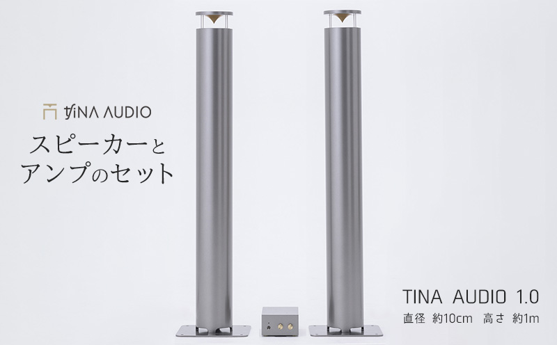 知名オーディオ　TINA AUDIO 1.0　直径10cm　スピーカーとアンプのセット