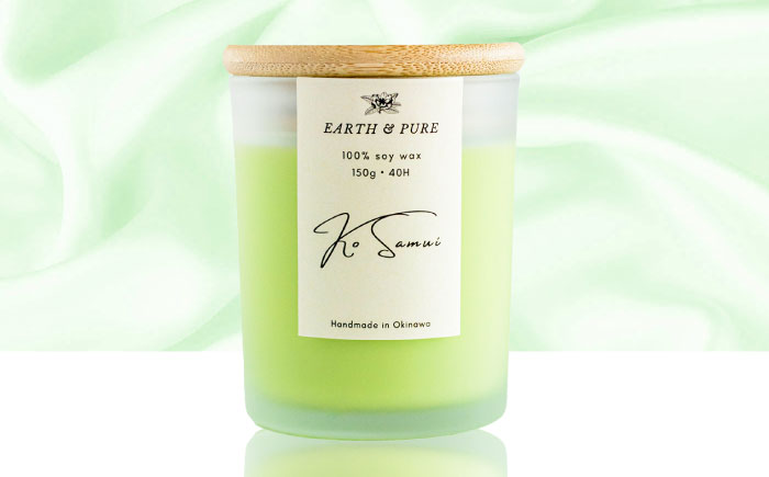 フレグランスキャンドル 『コサムイ』 キャンドル おしゃれ ルームフレグランス アロマキャンドル ギフト 沖縄市 / Earth & Pure [BCDJ004]
