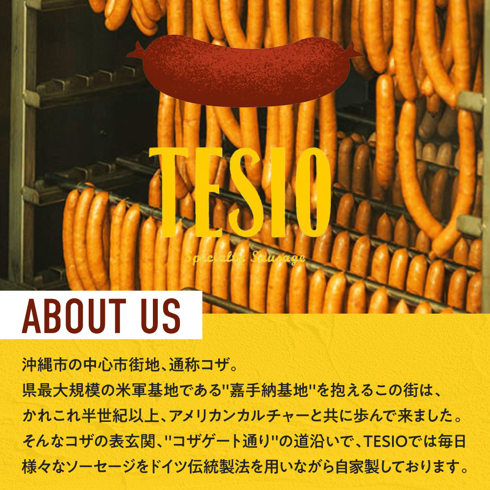 【全12回定期便】TESIOの自家製ハム＆ソーセージ 『手始めTESIOセット』 豚肉 ハム ソーセージ 小分け 真空パック 沖縄市 / TESIO [BCAD009]
