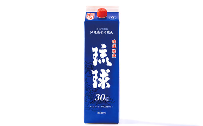 琉球泡盛 琉球パック 30度 1800ml×24 セット 泡盛 焼酎 地酒 お酒 ギフト  沖縄市 / 新里酒造株式会社 [BCAS031] 