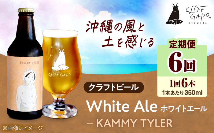 【全6回定期便】-CLIFF BEER- KAMMY TYLER  (ホワイトエール) 6本入り ビール クラフトビール 350ml 飲み比べ ギフト 沖縄市 / 株式会社クリフクラフト [BCDS015]