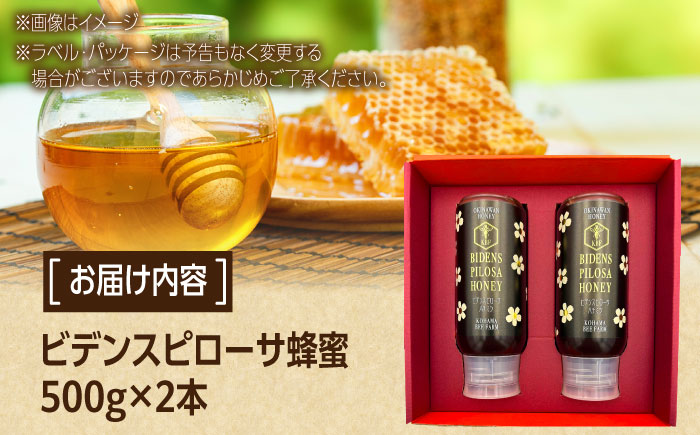 コハマのハチミツ ビデンスピローサ蜂蜜 500g×2本 蜂蜜 はちみつ ハチミツ 国産 ギフト  沖縄市 / 農業生産法人株式会社小浜養蜂場 [BCAQ003] 