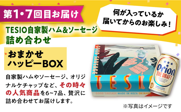 【全12回定期便】オリオンビール晩酌セット【沖縄市】TESIO だるまそば 豚々茶舗 DELICATESSEN NUCHIBUTA みやんちSTUDIO&COFFEE お肉屋本店 リカーショップコザ [BCZZ038]