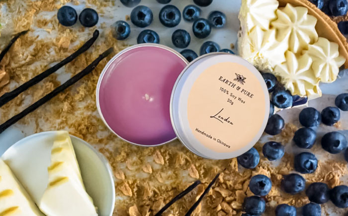 フレグランスキャンドル 『グルメシリーズ ミニキャンドルセット』 キャンドル おしゃれ ルームフレグランス アロマキャンドル ギフト 沖縄市 / Earth & Pure [BCDJ009]