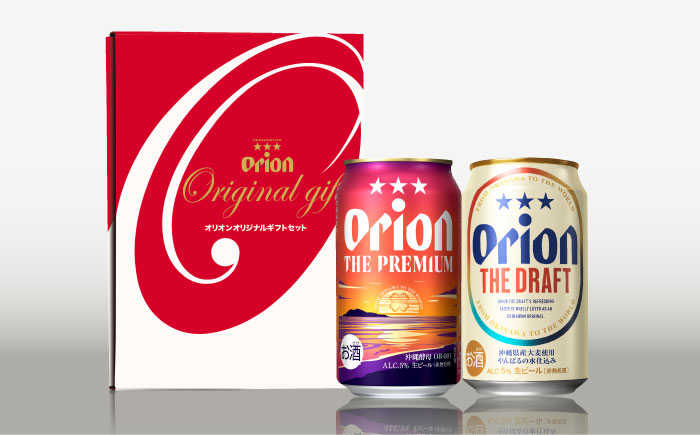 オリオン ザ・プレミアム ＆ ザ・ドラフト 詰合せ12本ギフト (350ml×各6缶) オリオンビール 缶ビール ビール 350ml 12本 沖縄市 / リカーショップ コザ [BCDD017]