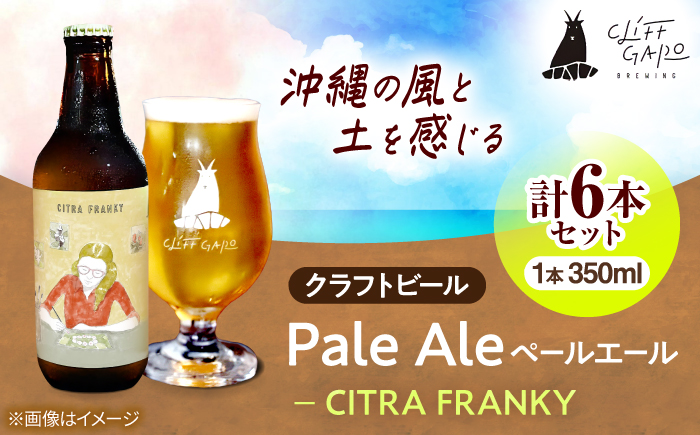 【CLIFF BEER】CITRA FRANKY  (ペールエール) 6本入り ビール クラフトビール 350ml 飲み比べ ギフト 沖縄市 / 株式会社クリフクラフト [BCDS002]