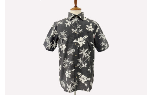 【Coconut Juice】 かりゆしウェア Bring Back Memories (28)【カラー：グレー、サイズ：M】｜かりゆし 服 衣服 沖縄 かりゆしウェア おきなわ 沖縄県 豊見城市(CB026)