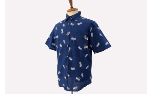 【Coconut Juice】 かりゆしウェア Clear Vision(27)【カラー：ネイビー、サイズ：L】｜かりゆし 服 衣服 沖縄 かりゆしウェア おきなわ 沖縄県 豊見城市(CB018)