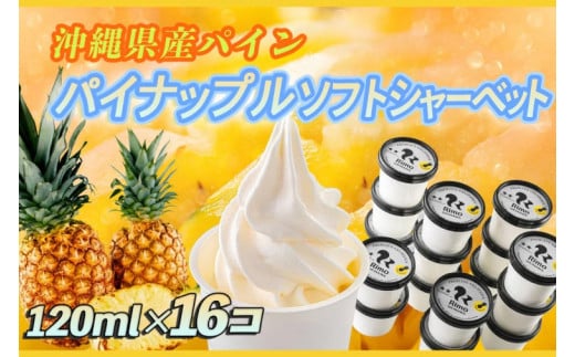 パインソフトシャーベット 120ml×16個 Rimo OKINAWA(BP001-1)