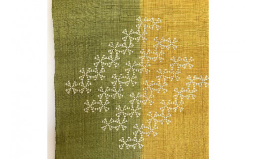 AI039　ウージ染めのれん（ウージの穂畑)