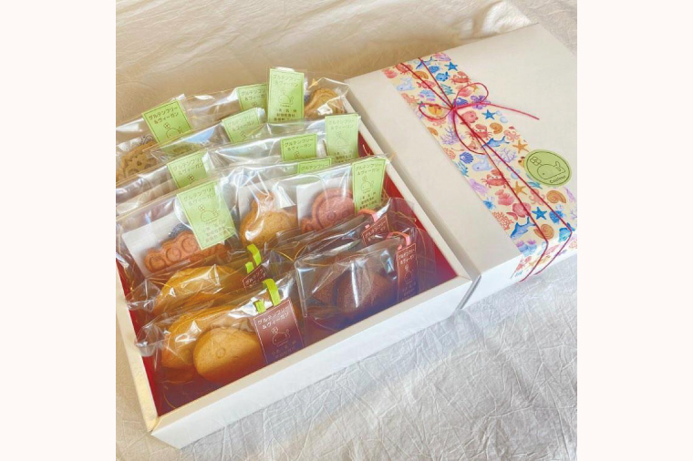 グルテンフリーでうちな～ヴィ―ガンサブレ｜クッキー サブレ お菓子 焼き菓子 焼菓子 スイーツ チョコ 紅イモ もずく 泡盛 グルテンフリー ヴィーガン ギフト セット 米粉 沖縄 おきなわ 沖縄県 豊見城市 人気 送料無料(CH001)