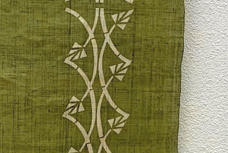 ウージ染めタペストリー（ウージの穂）（AI013）